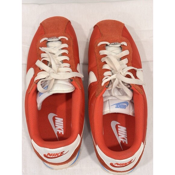 Nike Cortez Red White Nylon Suede Sneakers Women’s 10 D22795-601 Classic Retro - Picture 5 of 11